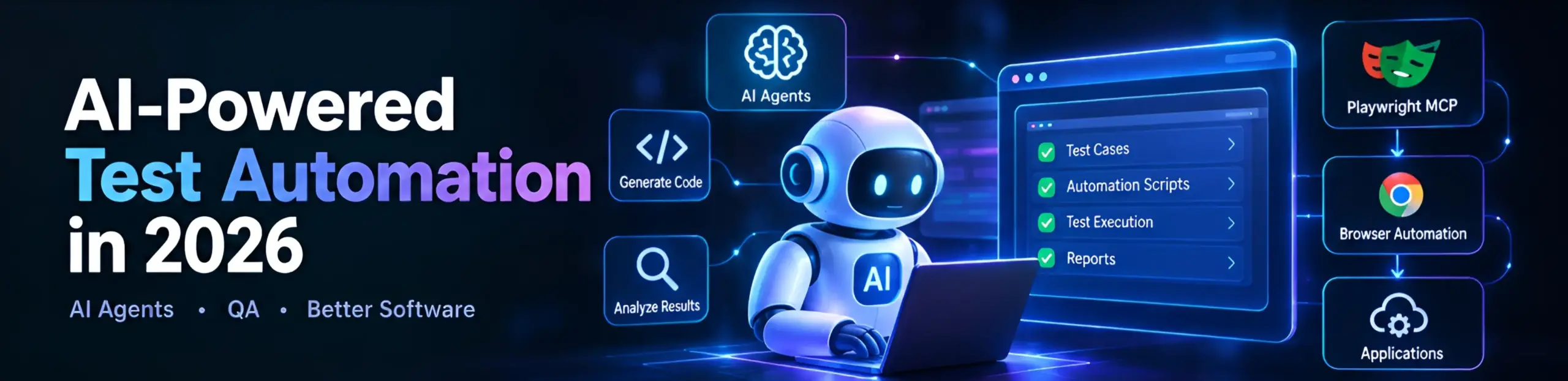 AI-powered test automation using AI agents for software testing