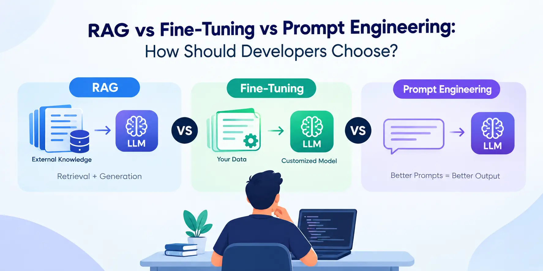 RAG vs Fine-Tuning vs Prompt Engineering: How Should Developers Choose?